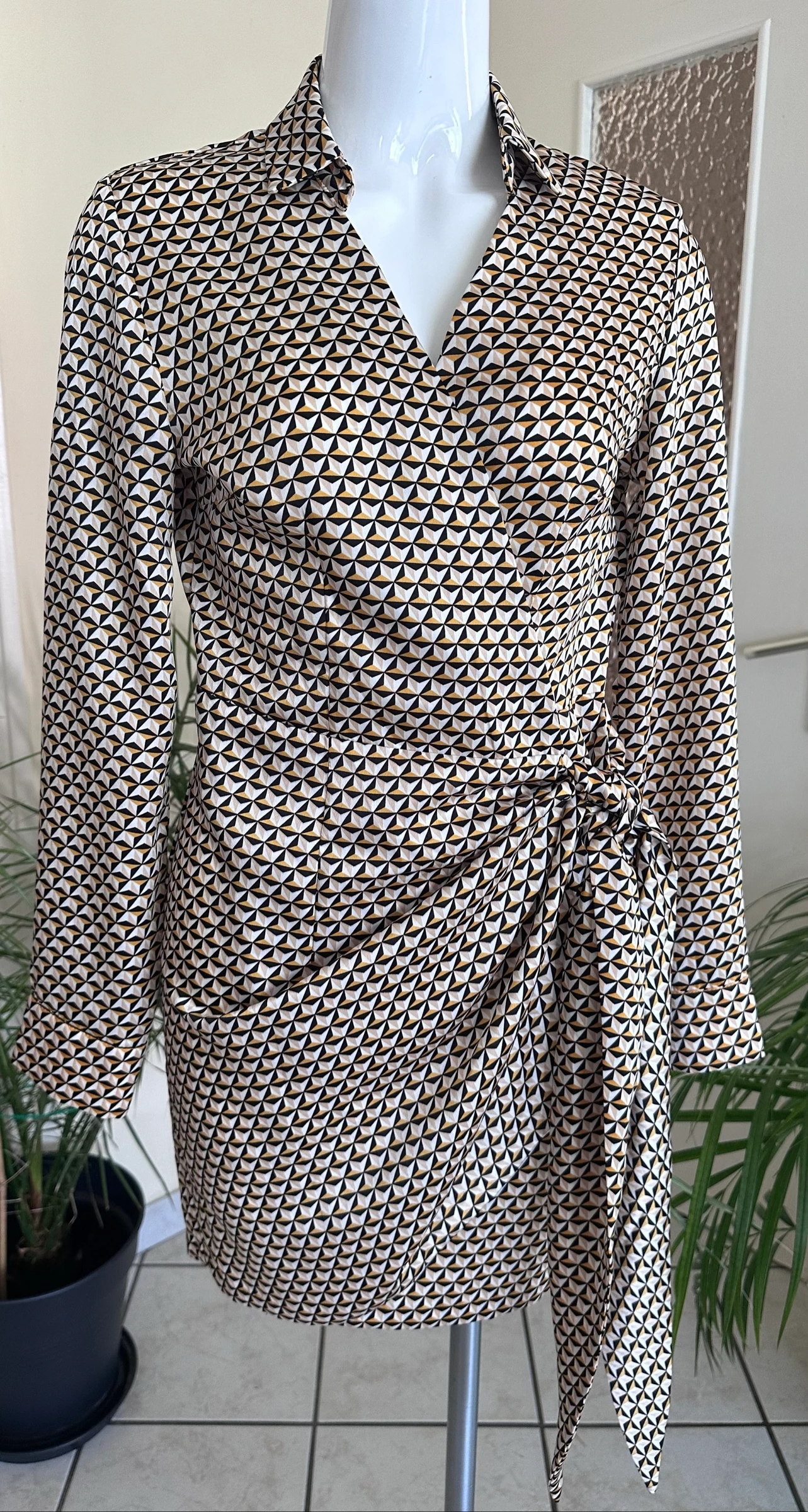 Vestido cache-cœur estampado NOVO Grain de Malice – Tamanho 36 – photo 3